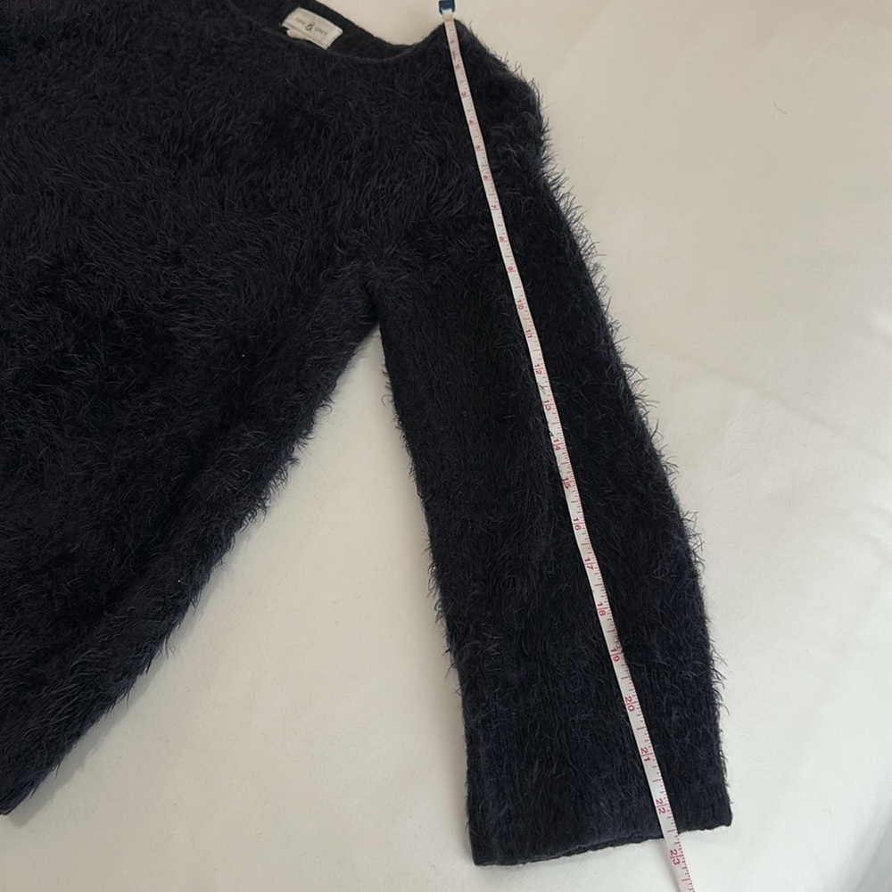 NWOT Lou & Gray Dark Blue Eyelash Sweater Size XS - Picture 12 of 14